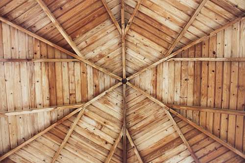 architecture brown wooden ceiling surface flower