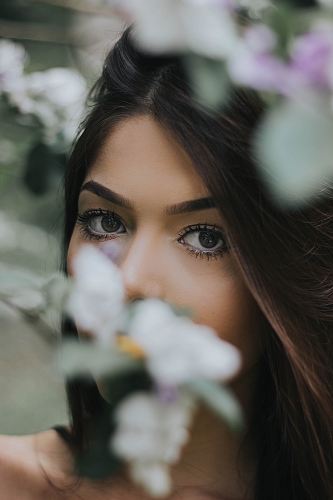 woman's face photography