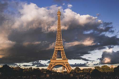 building Eiffel tower, Paris tower