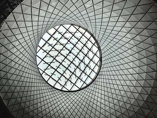 skylight gray and white optical illusion ceiling