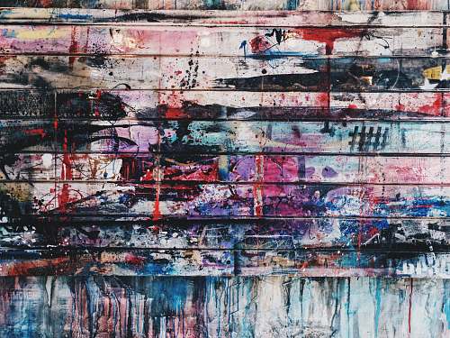 wall multicolored abstract painting texture