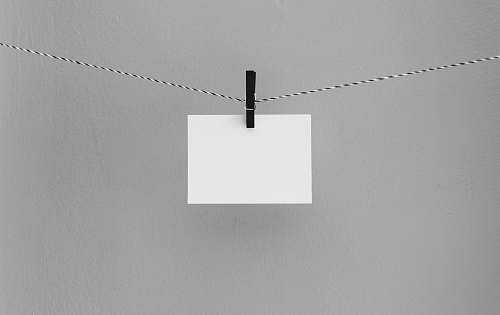 paper hanged white printing paper blank