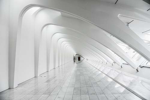 architecture photo of white painted building grey