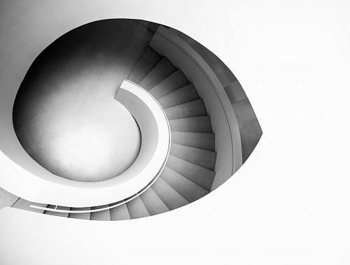 architecture spiral staircase grey