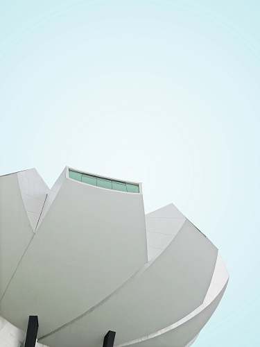 architecture low angle photography of white painted building grey