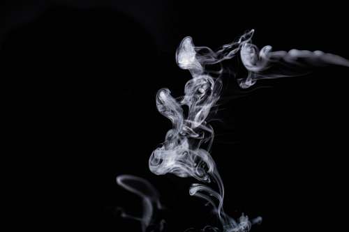 smoke smoke with black background vape