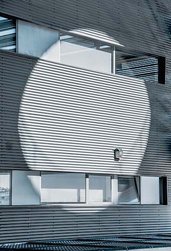 building gray painted building wall lines