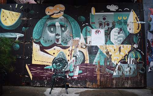 graffiti multicolored wall art new york