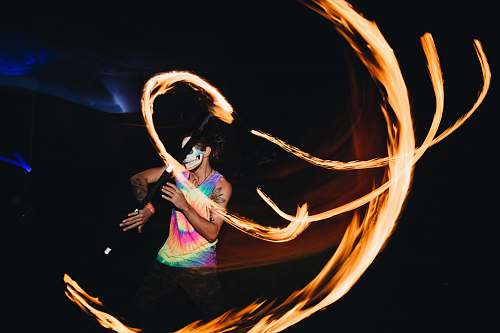 person steel whool photography juggling