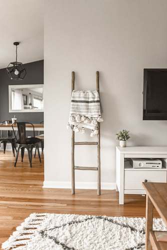 home brown wooden ladder furniture
