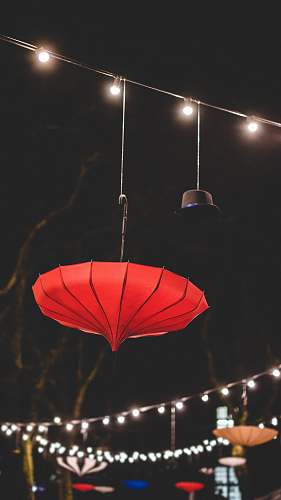 red red umbrella frost fair