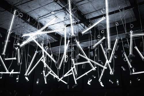 hanging hanging lights art work illuminated