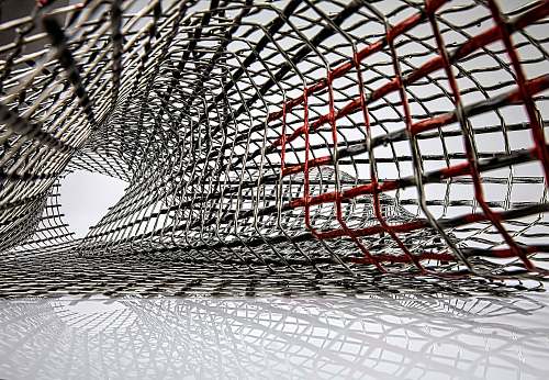 texture worm's eye view photography of metal frame structure