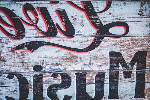 sign brown and black wooden wall decor typography