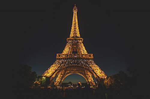 architecture Eiffel Tower during nighttime tower