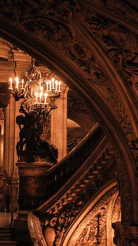 architecture person holding candlelabara statue opera de paris