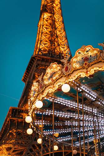 architecture white and brown carousel lights tower