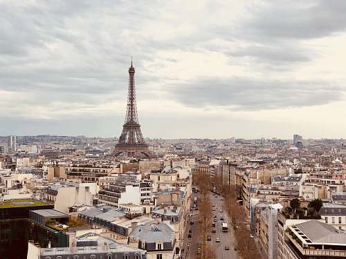 landscape aerial photography of Eiffel Tower urban