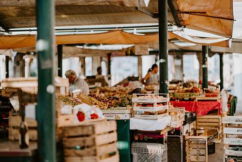 person man in fruit market people