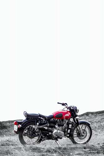 transportation black and red standard motorcycle vehicle