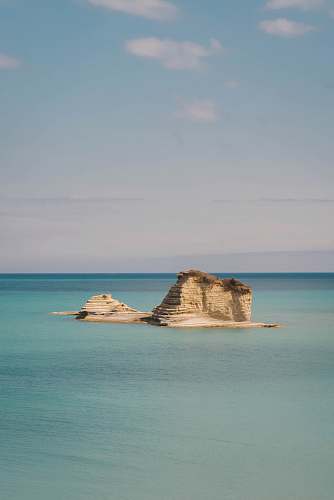ocean brown island land