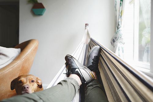 person on hammock