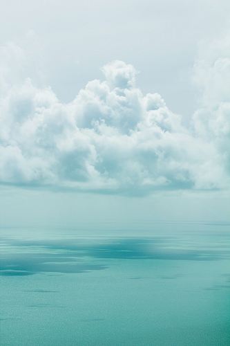 white clouds