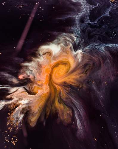 space multicolored abstract painting pattern