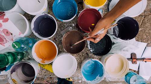 color assorted-color paints colors