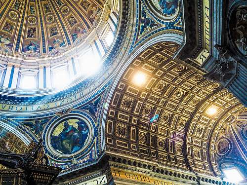 architecture Cathedral interior ceiling