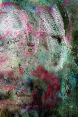 texture green, pink, and white abstract painting with brush strokes abstract