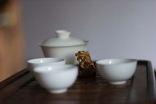 pottery three white ceramic bowls porcelain