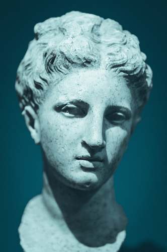 statue woman head bust head