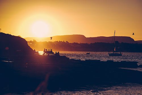 photo of sunset
