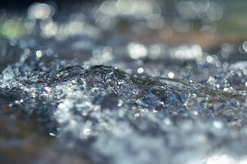 water close up photo of water bokeh