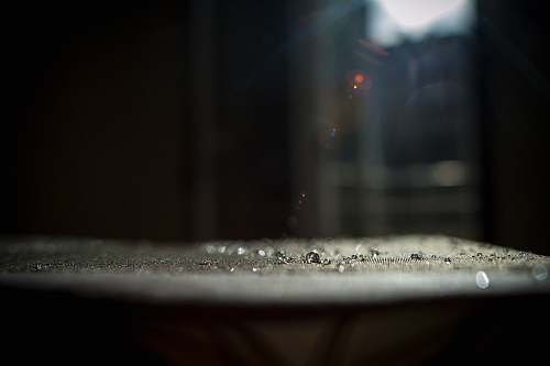 water Macro shot of water droplets on a rough surface drop