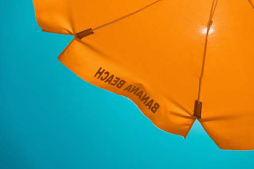 orange orange banana beach-printed umbrella umbrella