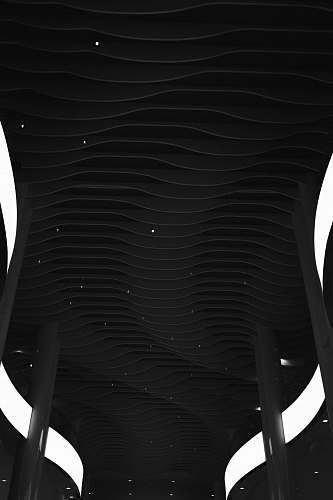 black gray and white false ceiling abstract