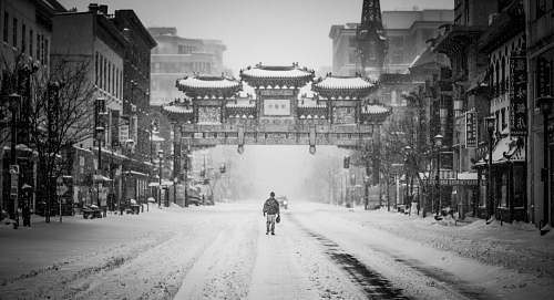 grey grayscale photo of arc winter