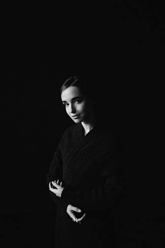 clothing grayscale photography of woman sleeve