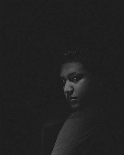 human grayscale portrait of man face