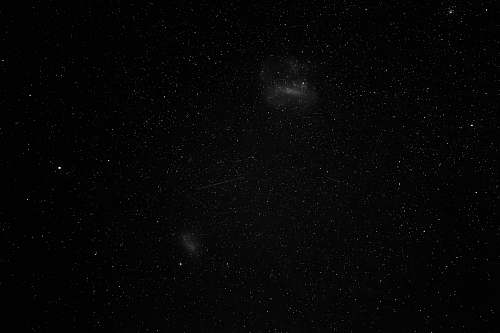 black starry night space