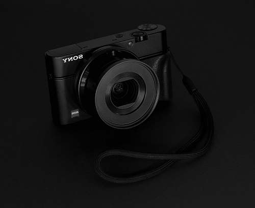 black-and-white black Sony camera camera