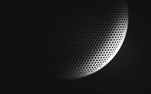 black-and-white gray steel mesh hole screen minimal