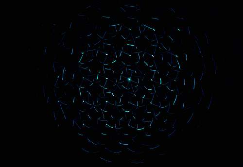 abstract light decorations in dark area light