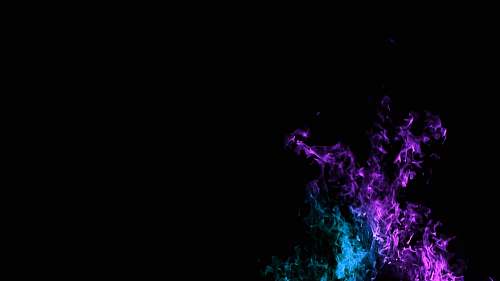 background purple and blue smoke 3D wallpaper night