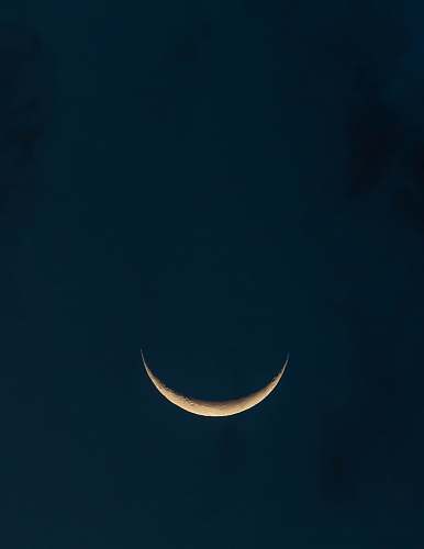 moon crescent moon outdoors