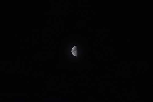 outdoors gray moon photo black-and-white