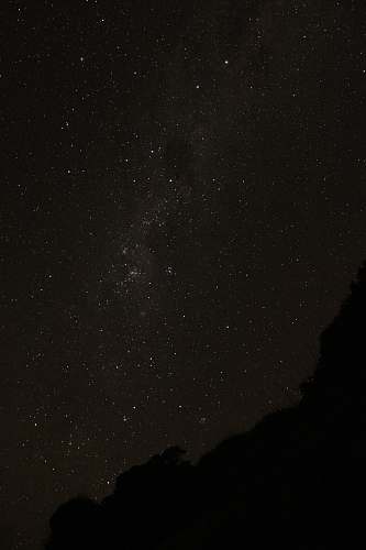 black sky full of stars outdoors