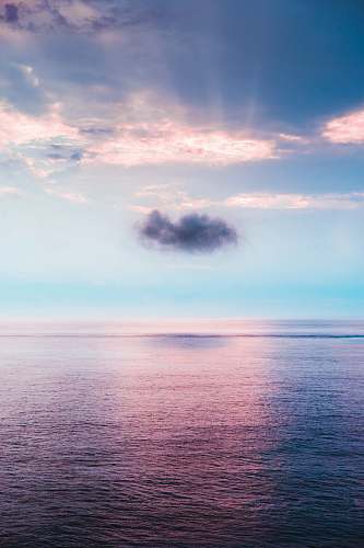 sea cloud above ocean nature